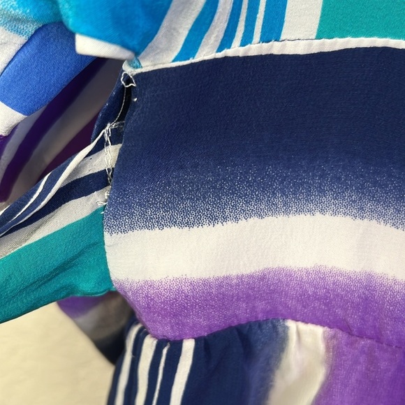 Alice & Trixie Silk Stripe Multi Color Dress Size M - Picture 10 of 11